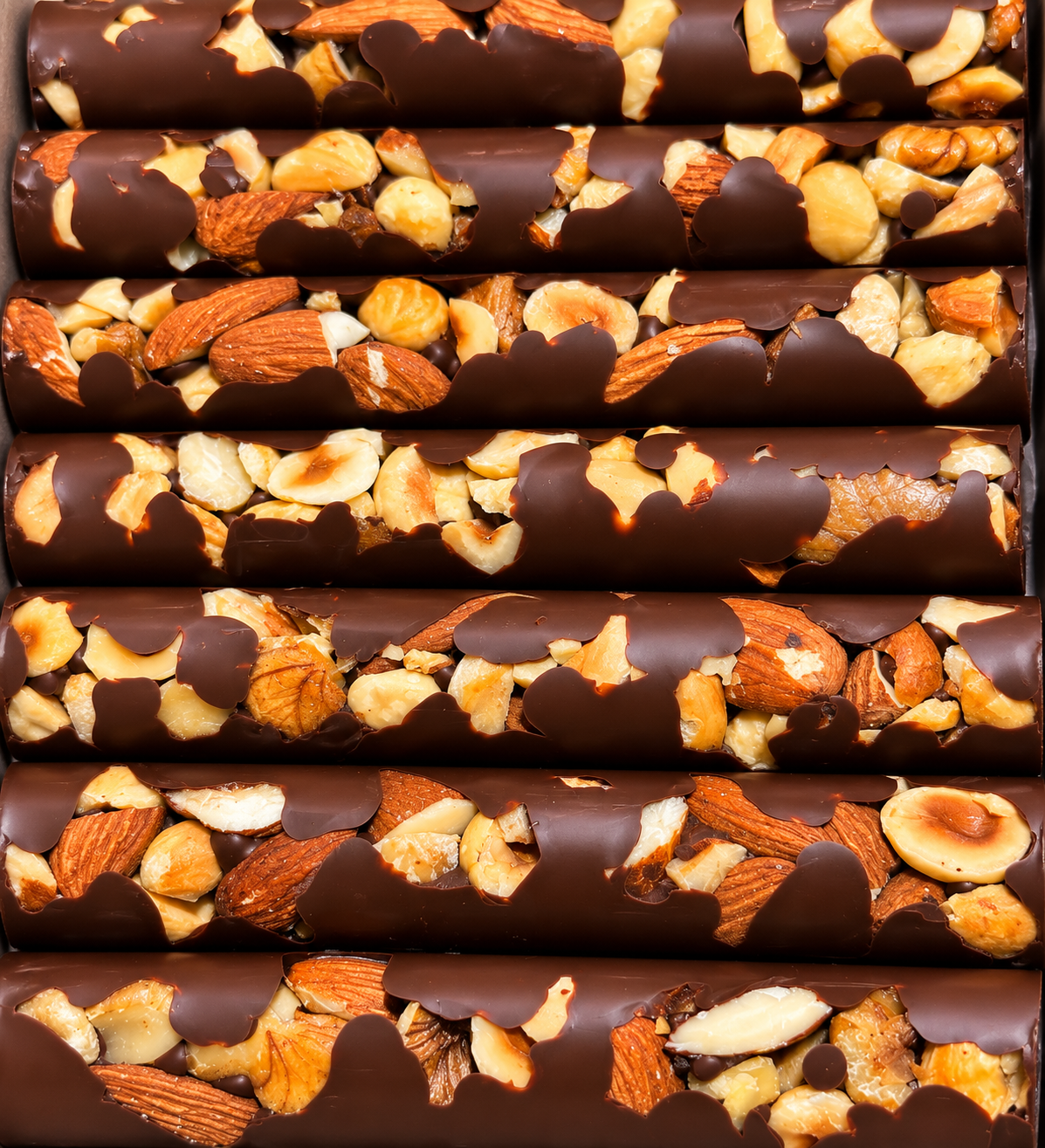 Dark Chocolate & Mixed Nut Snack Bars, Luxury Chocolate Snack Bar Selection – Box of 3