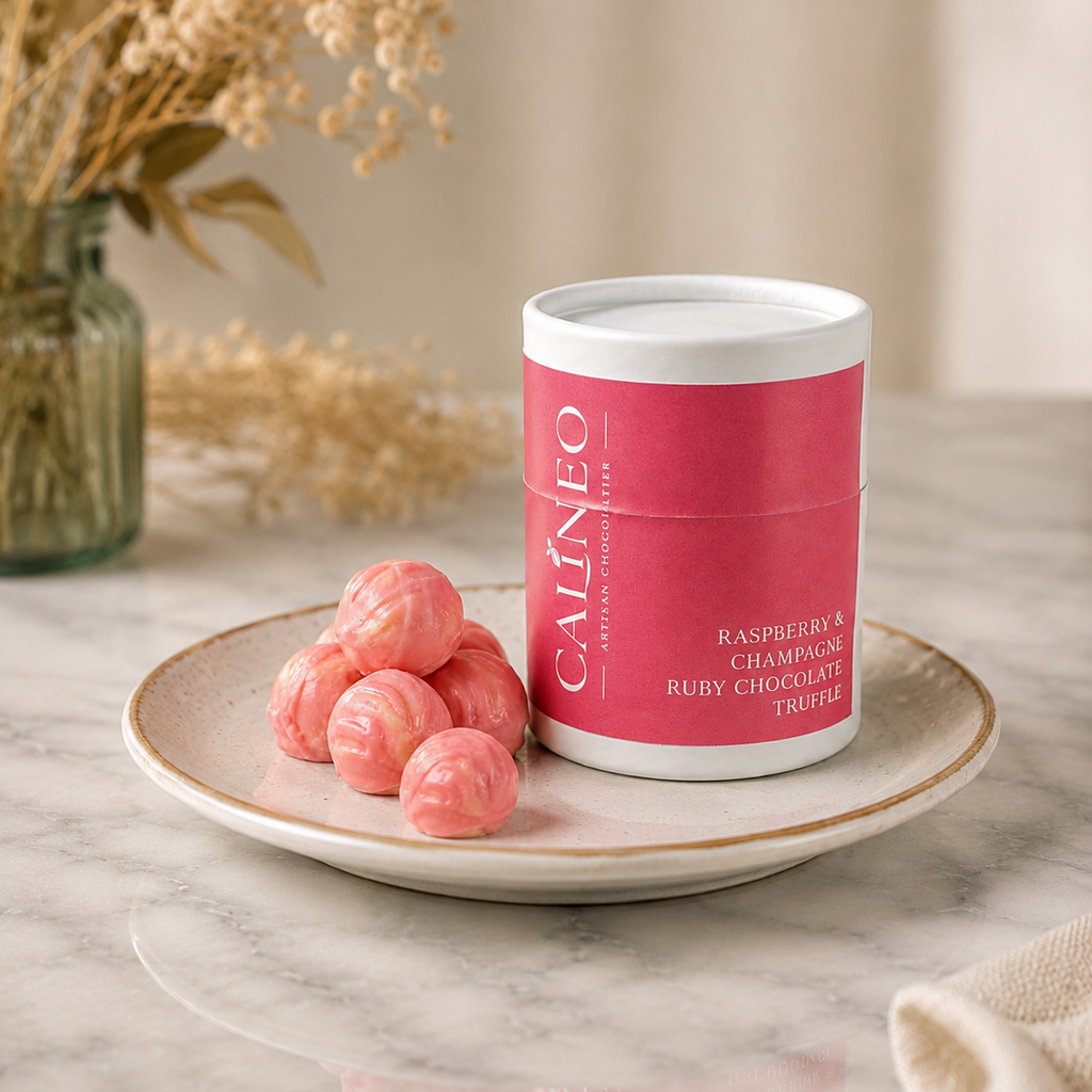 Ruby Chocolate, Raspberry & Champagne Truffles