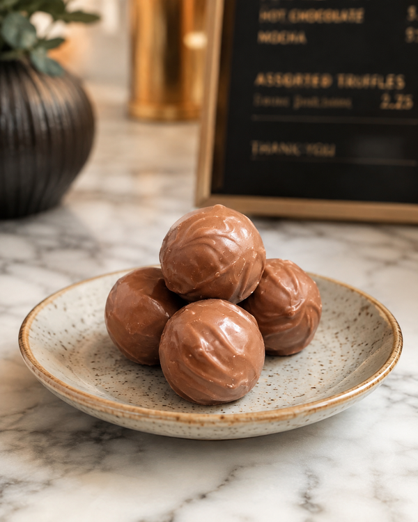 Amaretto Caramel Chocolate Truffles – Handmade Luxury Artisan Chocolate Gift Box