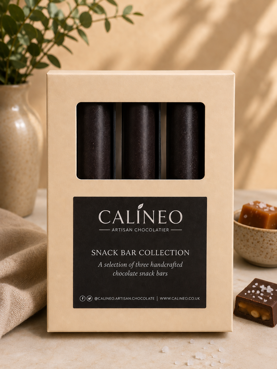 Salted Caramel Snack Bar Collection – Box of 3