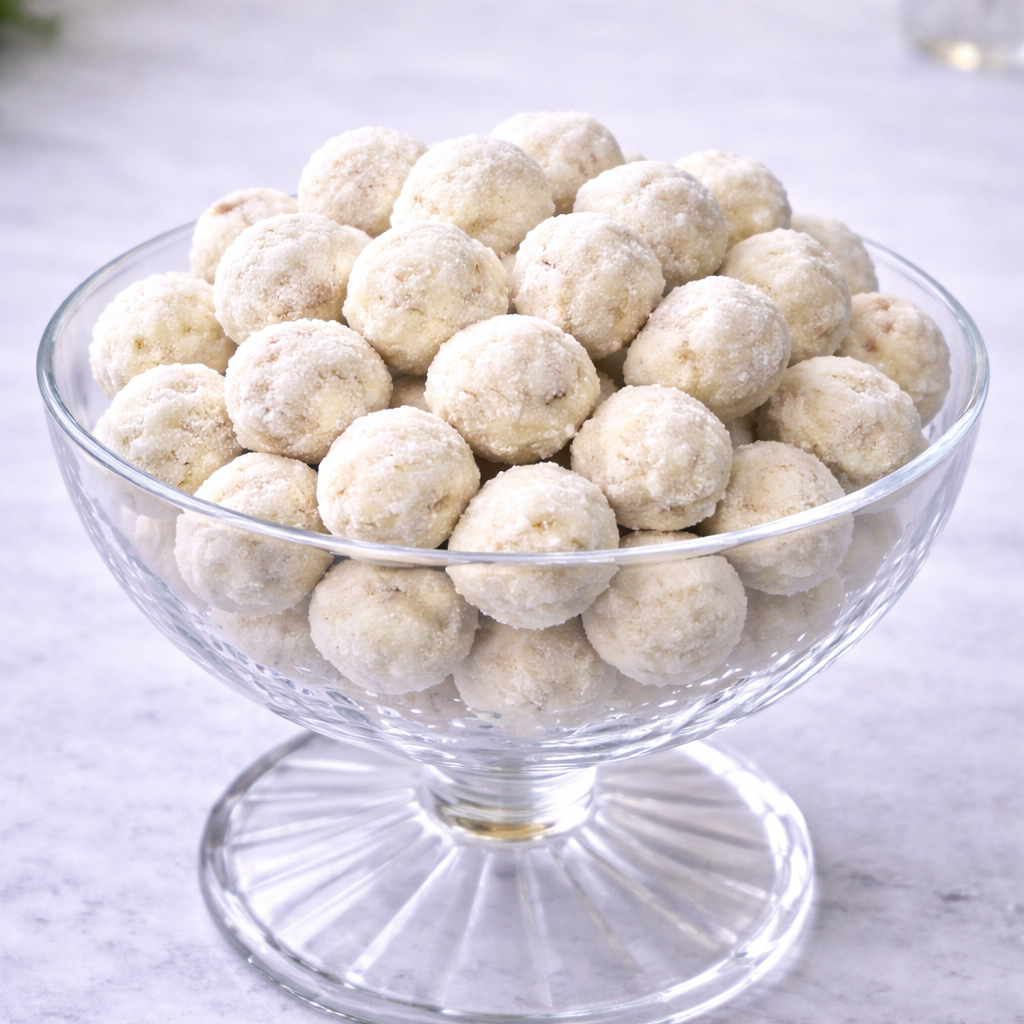 White Chocolate Coated Caramelised Hazelnuts (min 50 units, intervals 25 there after)