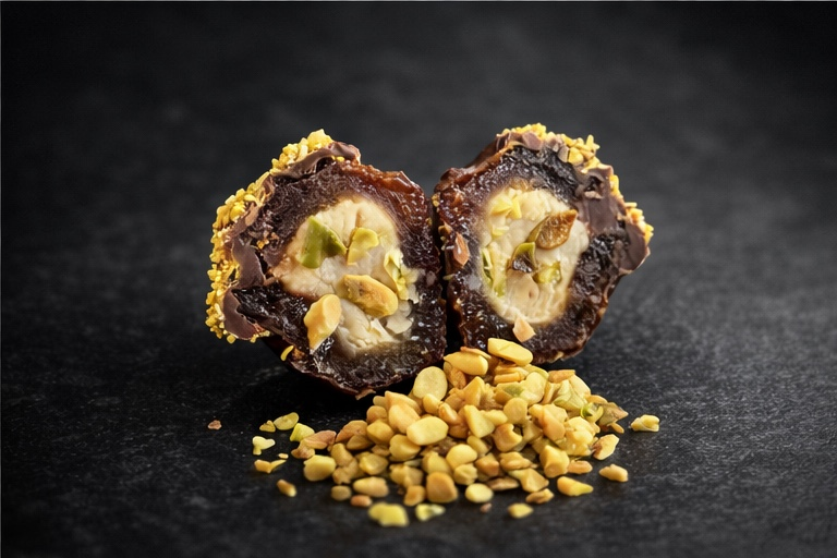 Luxury Stuffed Large Medjool Dates – Selection Box (2 Pieces) (min 50 units, intervals 25 there after)